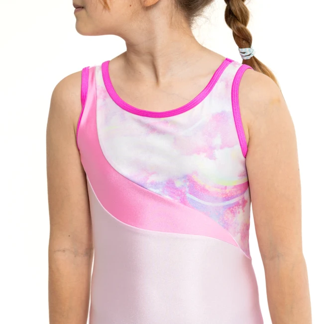 Capezio Candy Cloud Leotard, dziewczęcy trykot gimnastyczny Capezio Candy Cloud Leotard, dziewczęcy trykot gimnastyczny