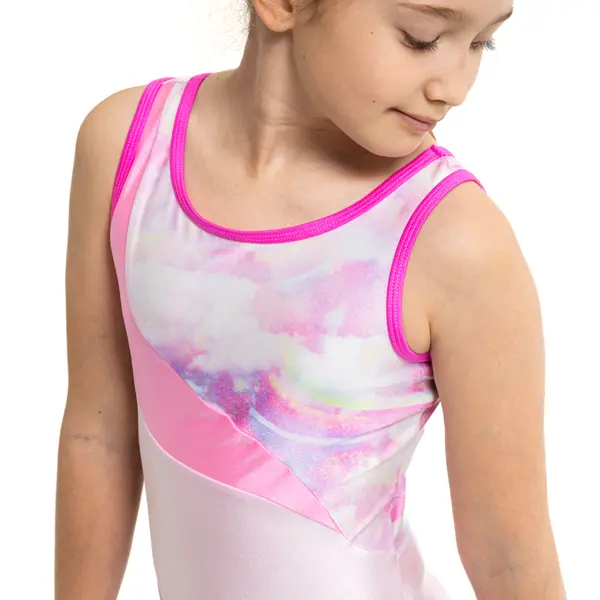 Capezio Candy Cloud Leotard, dziewczęcy trykot gimnastyczny