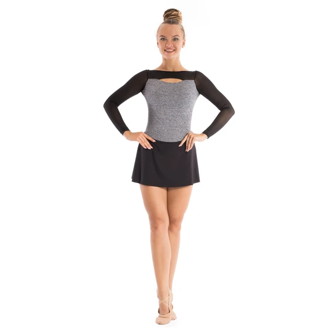 Capezio Dance Active Front Keyhole long sleeve leo, trykot damski Capezio Dance Active Front Keyhole long sleeve leo, trykot damski