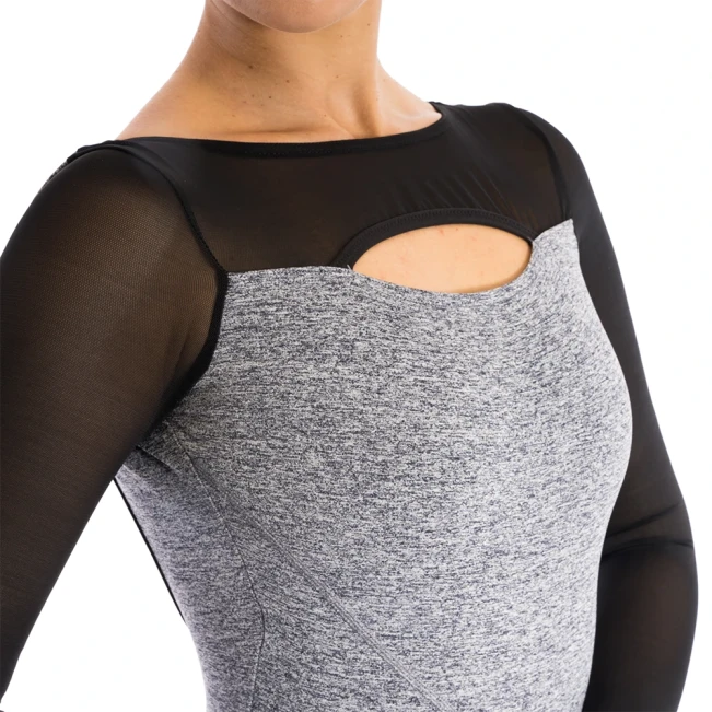 Capezio Dance Active Front Keyhole long sleeve leo, trykot damski Capezio Dance Active Front Keyhole long sleeve leo, trykot damski