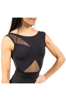 Capezio Soft Elegance Asymmetrical leotard, damski trykot do tańca towarzyskiego