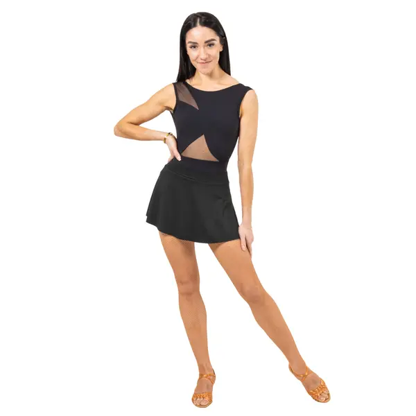 Capezio Soft Elegance Asymmetrical leotard, damski trykot do tańca towarzyskiego