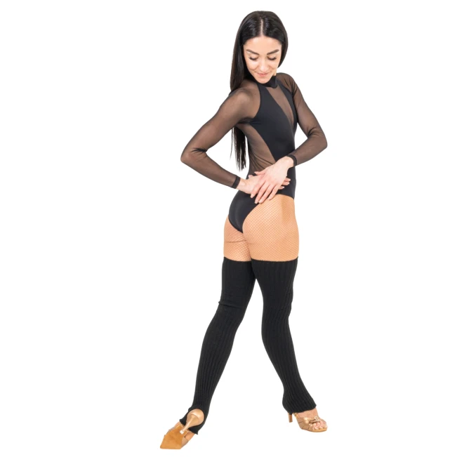 Capezio Soft Elegance long sleeve, damski trykot do tańców towarzyskich