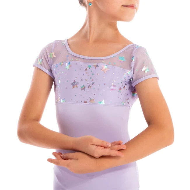 Capezio Galaxy, trykot dziecięca z krótkim rękawkiem Capezio Galaxy, trykot dziecięca z krótkim rękawkiem