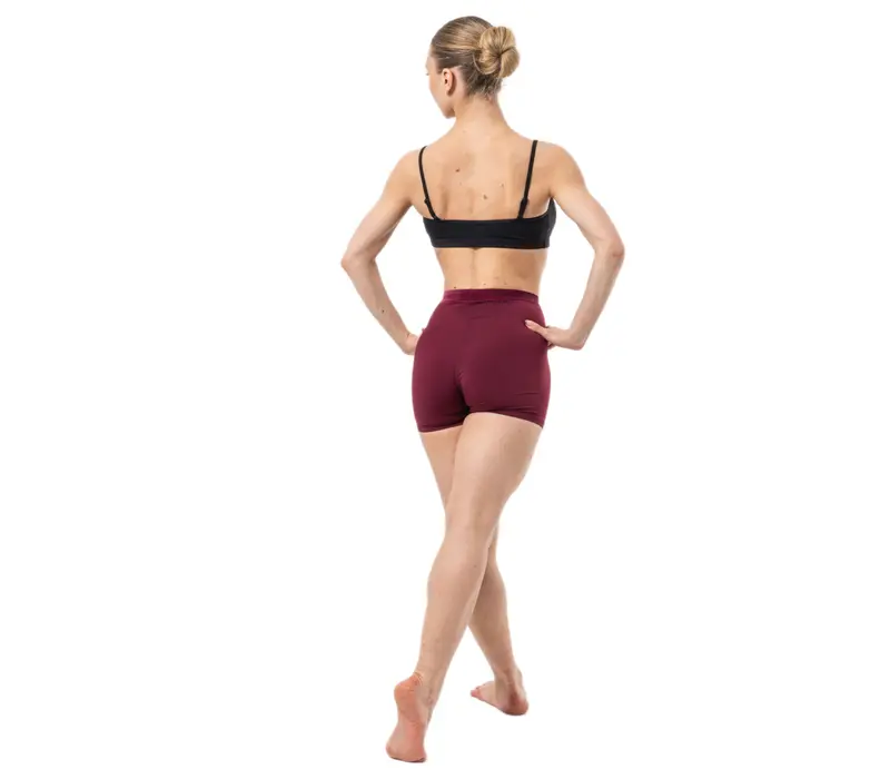 Capezio Glamour Short, szorty damskie - Bordowy Windsor Wine Capezio