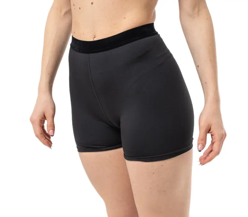 Capezio Glamour Short, szorty damskie - Czarny