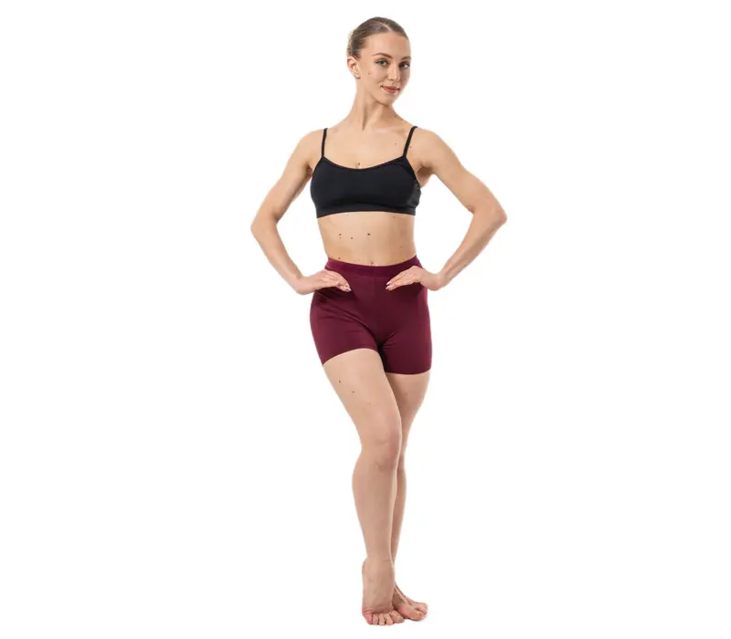 Capezio Glamour Short, szorty damskie - Bordowy Windsor Wine Capezio
