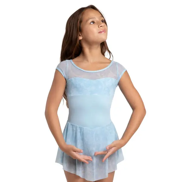Capezio Opal, trykot z sukienką dziewczęcy