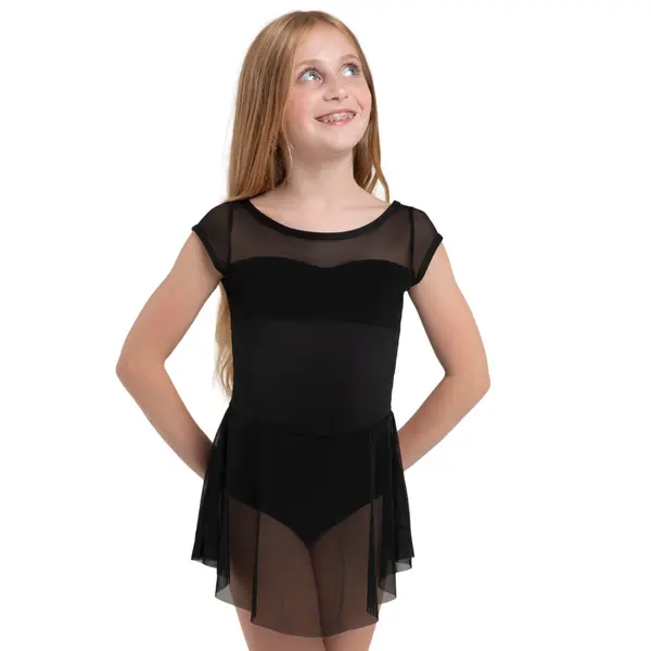 Capezio Opal, trykot z sukienką dziewczęcy