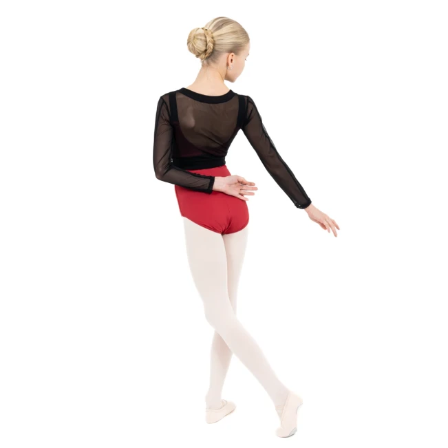 Capezio C'est La Vie Joyeux mesh cover up, top dziewczęcy Capezio C'est La Vie Joyeux mesh cover up, top dziewczęcy