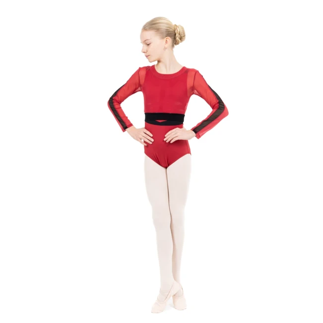 Capezio C'est La Vie Joyeux mesh cover up, top dziewczęcy Capezio C'est La Vie Joyeux mesh cover up, top dziewczęcy