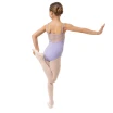 Capezio Lake leotard, kwiatowy trykot dziewczęcy na krótkich ramiączkach