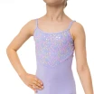 Capezio Lake leotard, kwiatowy trykot dziewczęcy na krótkich ramiączkach