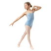 Capezio Lake leotard, kwiatowy trykot dziewczęcy na krótkich ramiączkach