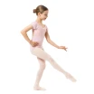 Capezio Lotus leotard, kwiatowy trykot dziewczęcy z krótkim rękawkiem Capezio Lotus leotard, kwiatowy trykot dziewczęcy z krótkim rękawkiem