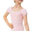 Capezio Lotus leotard, kwiatowy trykot dziewczęcy z krótkim rękawkiem Capezio Lotus leotard, kwiatowy trykot dziewczęcy z krótkim rękawkiem