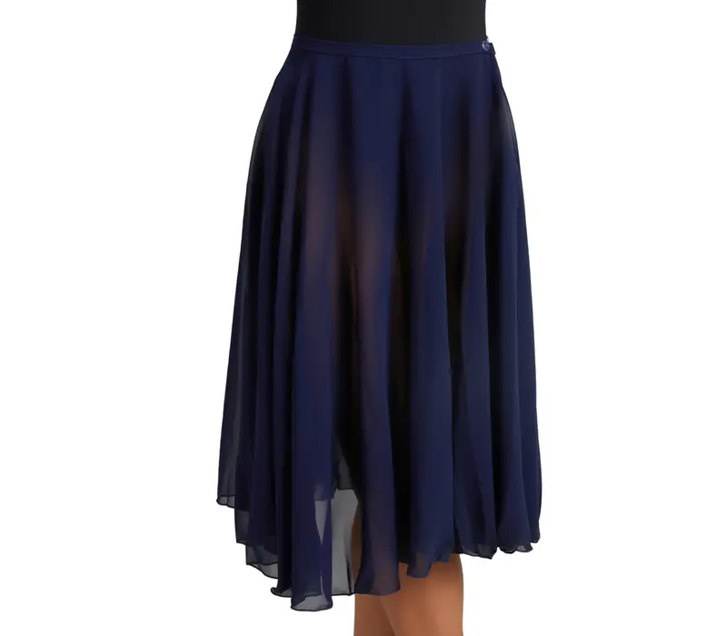 Capezio Mid Calf Full Circle skirt, damska spódnica w kształcie koła - Niebieski - navy
