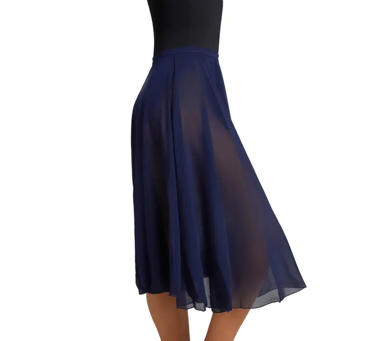Capezio Mid Calf Full Circle skirt, damska spódnica w kształcie koła - Niebieski - navy