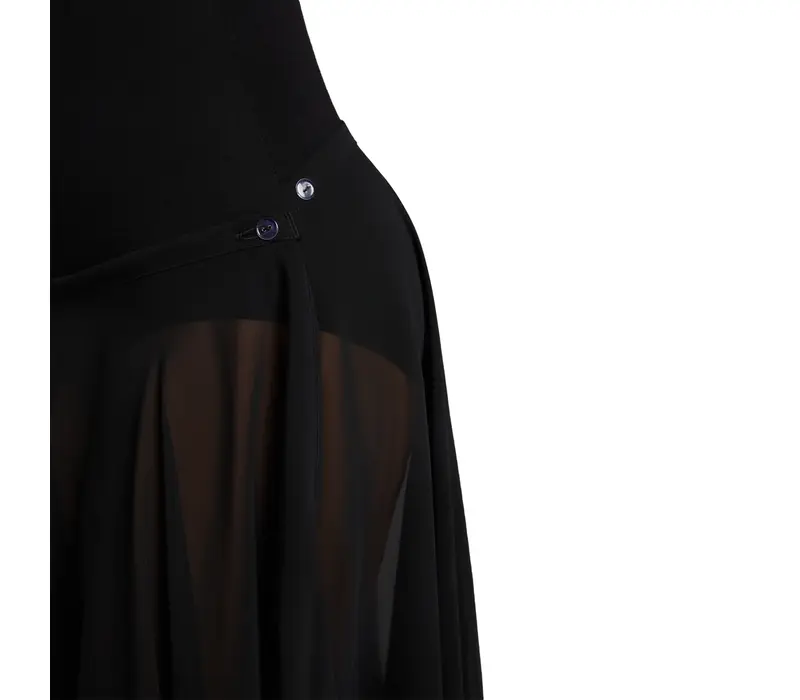 Capezio Mid Calf Full Circle skirt, damska spódnica w kształcie koła - Czarny