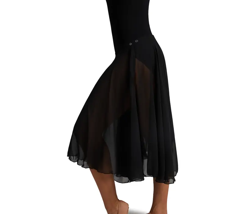 Capezio Mid Calf Full Circle skirt, damska spódnica w kształcie koła - Czarny