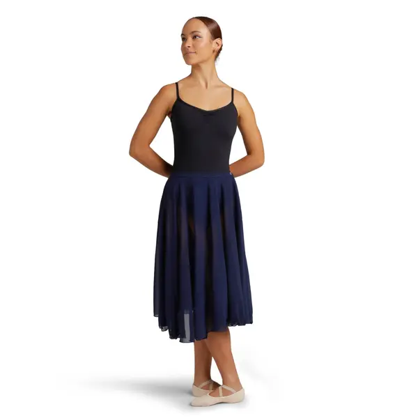 Capezio Mid Calf Full Circle skirt, damska spódnica w kształcie koła