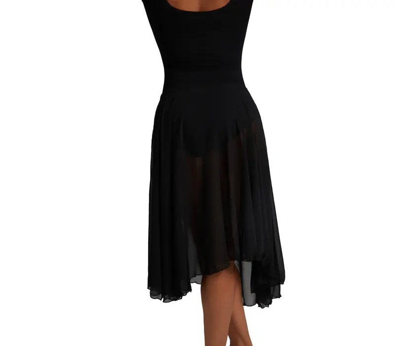 Capezio Mid Calf Full Circle skirt, damska spódnica w kształcie koła - Czarny