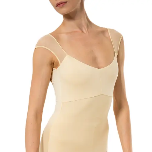 Capezio Moonstruck Cap Sleeve Leotard F12603W, body z krótkim rękawem dla kobiet