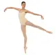 Capezio Moonsruck Cap Sleeve Leotard, damski body z krótkim siateczkowym rękawem