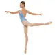 Capezio Moonsruck Cap Sleeve Leotard, damski body z krótkim siateczkowym rękawem