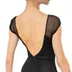 Capezio Moonsruck Cap Sleeve Leotard, damski body z krótkim siateczkowym rękawem