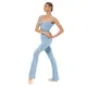 Capezio Moonsruck Cap Sleeve Leotard, damski body z krótkim siateczkowym rękawem