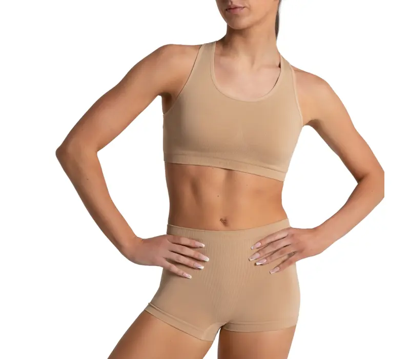 Capezio Seamless Short, bezszwowe spodenki damskie dolne - Ciało Capezio 