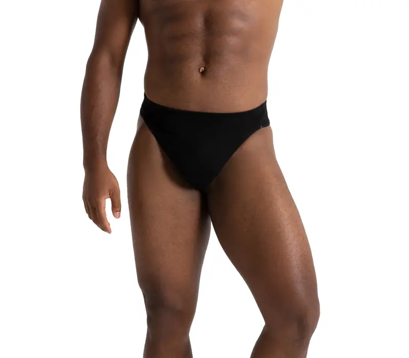 Capezio Self Lined Thong Dance belt, suspenzor - Czarny