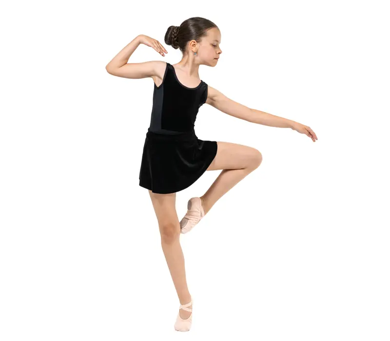 Capezio Simone skirt, spódniczka dla dziewcząt - Czarny