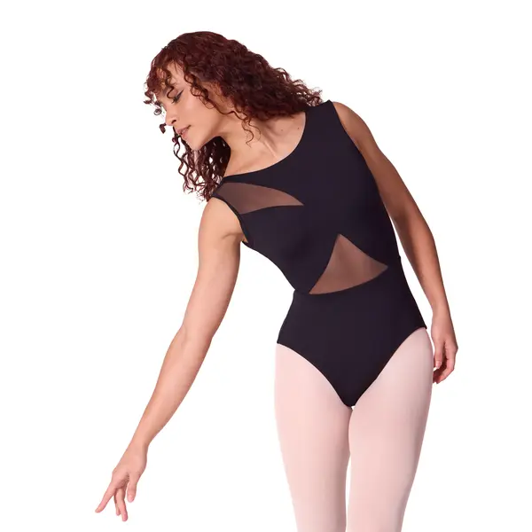 Capezio Soft Elegance Asymmetrical leotard, damski trykot baletowy