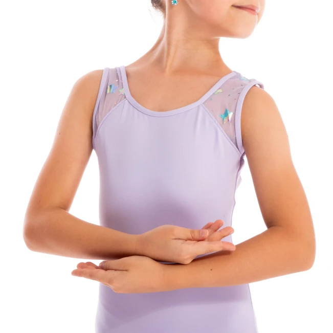 Capezio Star Mars Mesh back leotard, trykot dziecięca na grubych ramiączkach Capezio Star Mars Mesh back leotard, trykot dziecięca na grubych ramiączkach