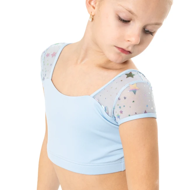 Capezio Star Cosmic Top, crop dziewczęcy Capezio Star Cosmic Top, crop dziewczęcy