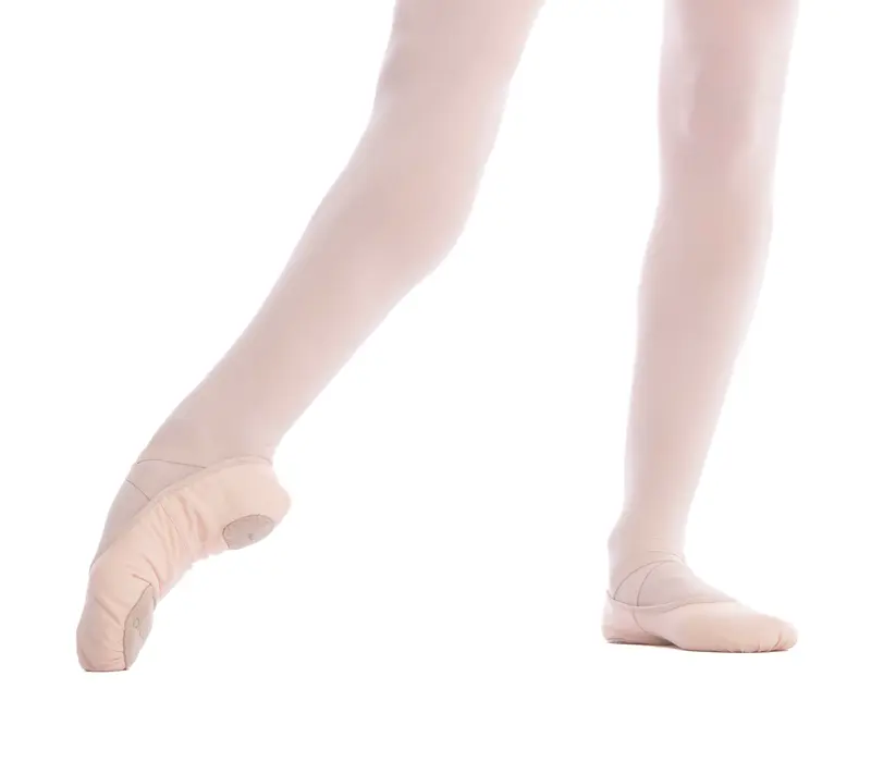 Capezio Stella, damskie płócienne baletki - Różowa baletowa Capezio