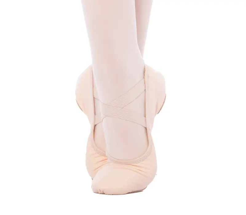 Capezio Stella, damskie płócienne baletki - Różowa baletowa Capezio