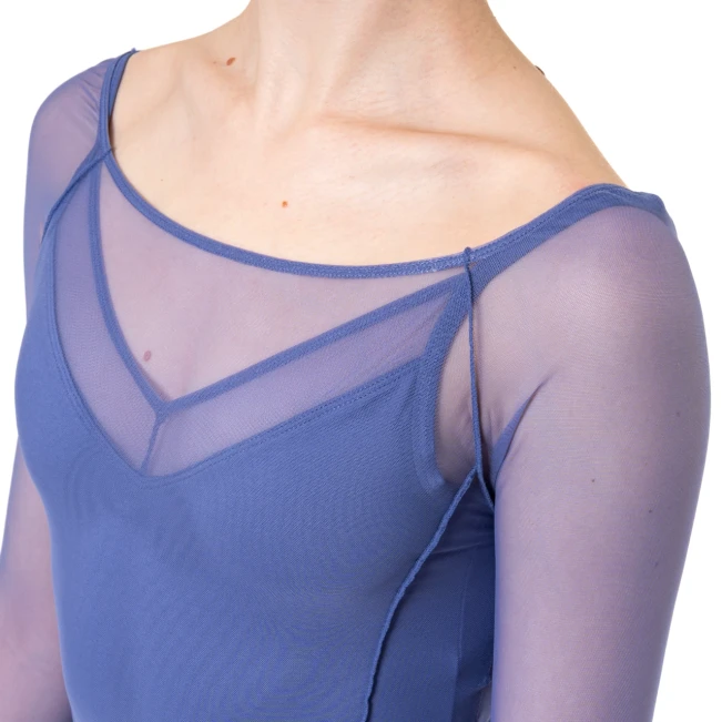Capezio Dusk Mesh, damski top z długim rękawem Capezio Dusk Mesh, damski top z długim rękawem