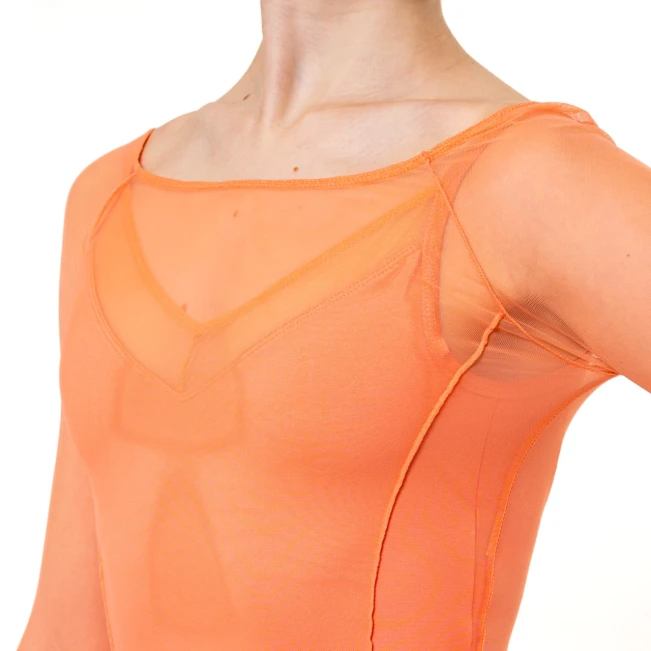 Capezio Dusk Mesh, damski top z długim rękawem Capezio Dusk Mesh, damski top z długim rękawem