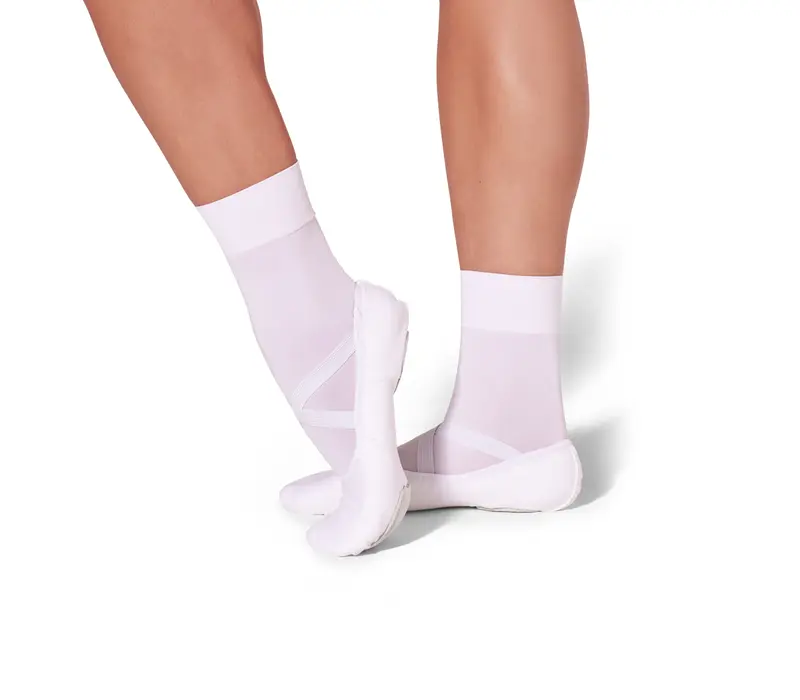 Capezio Tight Sock, skarpety uniwersalne - Biały