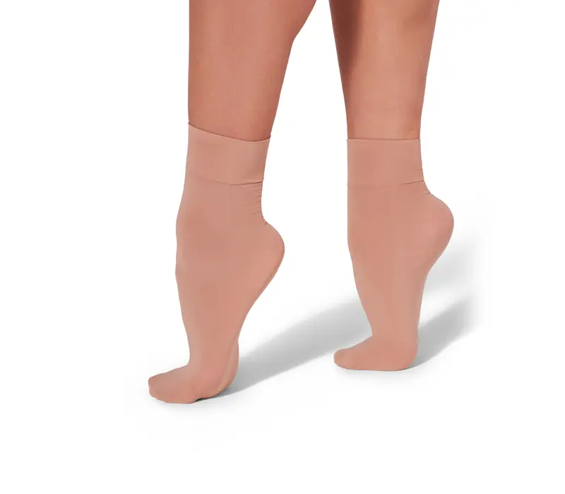 Capezio Tight Sock, skarpety uniwersalne - Brązowy tan Capezio