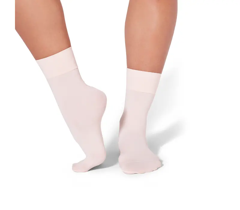 Capezio Tight Sock, skarpety uniwersalne - Różowa baletowa Capezio