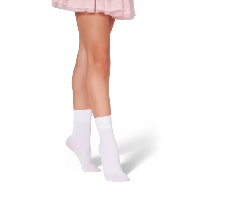 Capezio Tight Sock, skarpety dla dzieci - Biały