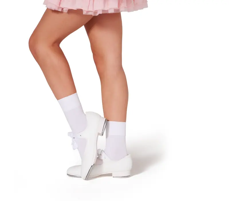 Capezio Tight Sock, skarpety dla dzieci - Biały