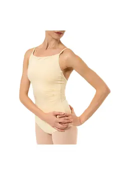 Capezio Wistful Camisole Leotard, damski trykot z delikatnym marszczeniem