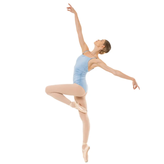 Capezio Wistful Camisole Leotard, damski trykot z delikatnym marszczeniem Capezio Wistful Camisole Leotard, damski trykot z delikatnym marszczeniem