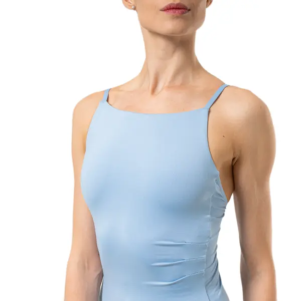 Capezio Wistful Camisole Leotard, damski trykot z delikatnym marszczeniem