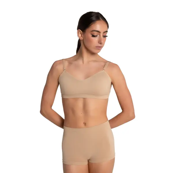 Capezio Seamless sweatheart bandeau bra, damski biustonosz
